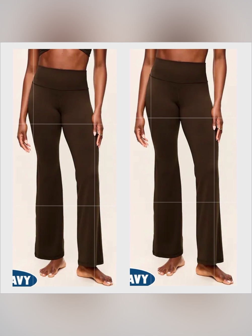 TALL Bundle of TWO (2) High-Waisted StudioSmooth Flare Leggings M Tall